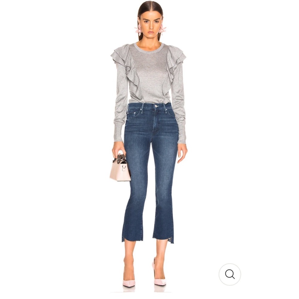 Mother Insider Crop Step Fray in Royal Treatment Size 26‎